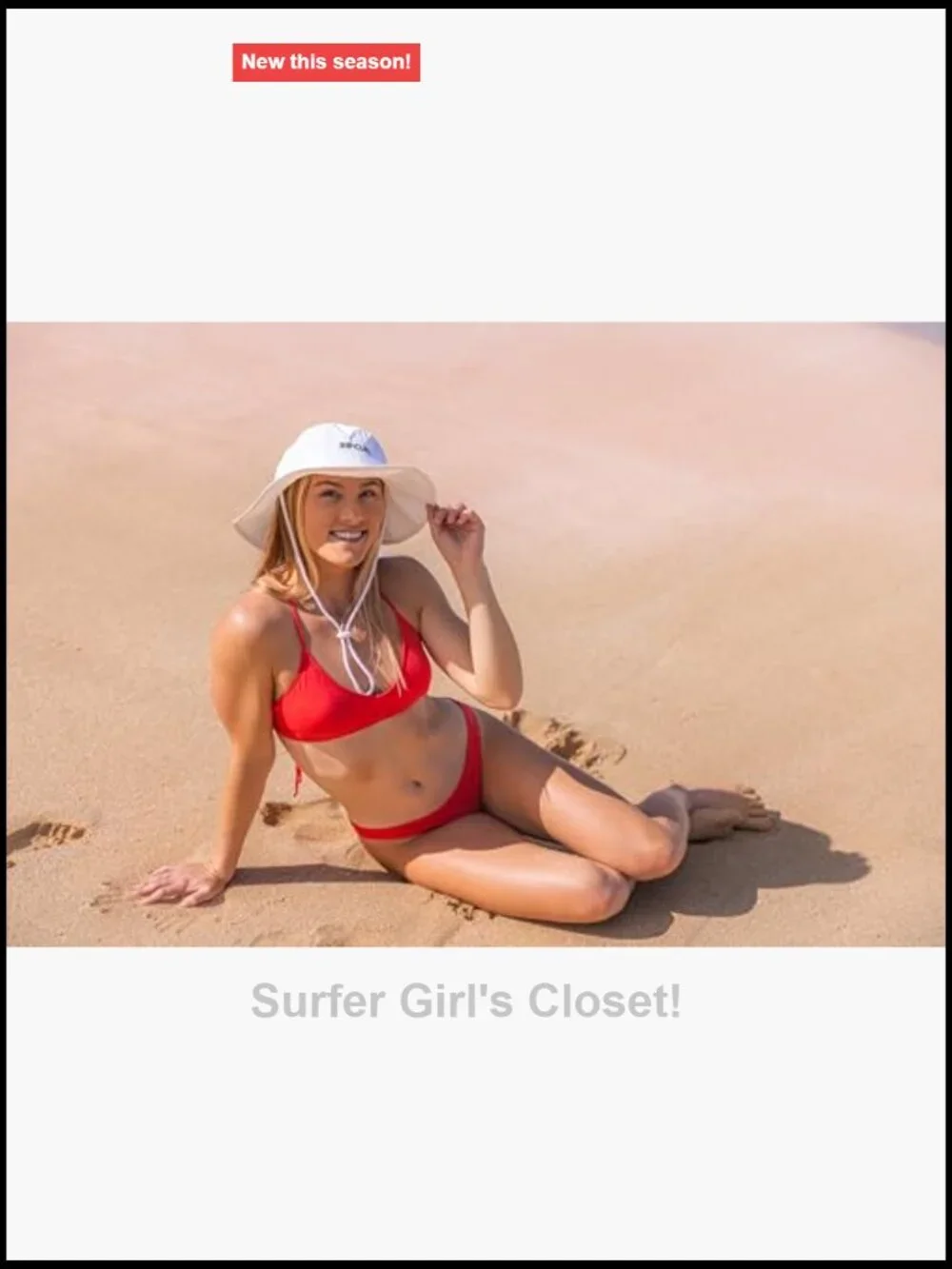 Rip Curl Athletic Criss Cross Surf Bikini Top with Adjustable Straps